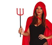 Cape Rood Velvet Met Kap - thumbnail