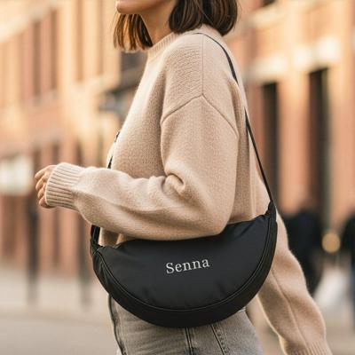 Puffer crossbody tas - Zwart