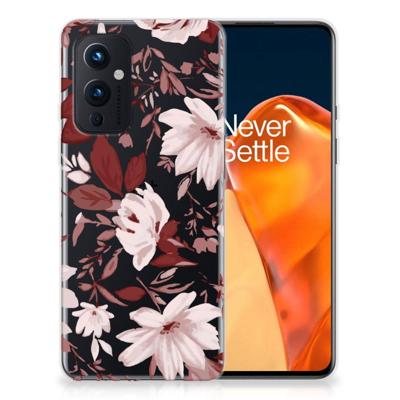Smartphone hoesje OnePlus 9 Watercolor Flowers