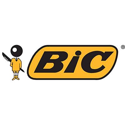 Bic Colours Pro 4-kleurenbalpen, medium, klassieke inktkleuren, lichaam zwart