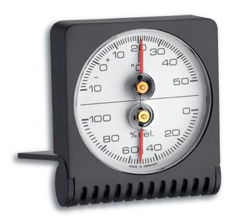 TFA Dostmann 7601 Thermo- en hygrometer Zwart