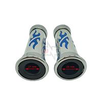 ONE rubber handvat "tribal pr. retaining loop "triba chrome blue - thumbnail