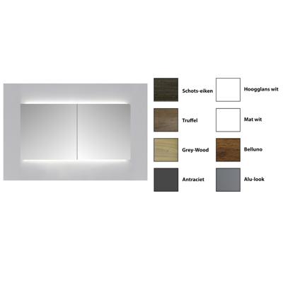 Spiegelkast Sanicare Qlassics Ambiance 70 cm 2 Deuren Schots-Eiken Sanicare