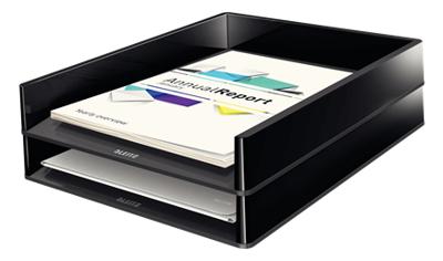 Leitz Dual Black brievenbakje zwart