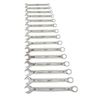 Milwaukee MAX BITE ™ ratelsleutelsets 15 pct Maxbite Ratchet Metric Combinatie Spanner Set - 1 st - 4932464994