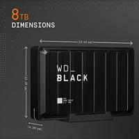 WD Black D10 Game Drive 8 TB Externe harde schijf (3,5 inch) USB-A 3.2 Gen 1 Zwart WDBA3P0080HBK-EESN - thumbnail