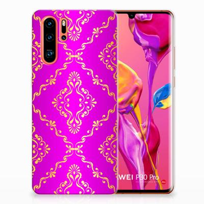 Siliconen Hoesje Huawei P30 Pro Barok Roze Siliconen Hoesje Huawei P30 Pro Barok Roze