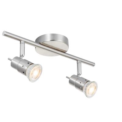 Home sweet home cilindro 2L LED opbouwspot ↔ 32 cm mat staal