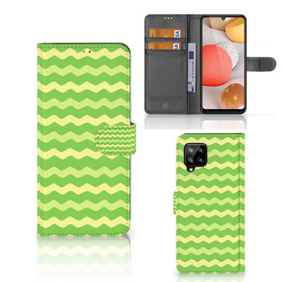 Samsung Galaxy A42 5G | Telefoon Hoesje | Waves Green Samsung Galaxy A42 5G | Telefoon Hoesje | Waves Green
