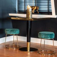 Richmond Vierkante Bistrotafel 'Can Roca' Faux Marmer, 70 x 70cm - thumbnail