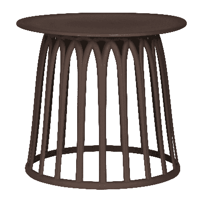 WOOOD Outdoor Bijzettafel 'Boy' 50cm, kleur Paars/Bruin