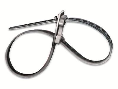 HellermannTyton 115-11349 SRT34011 Kabelbinder 340 mm 11 mm Zwart Hersluitbaar, Zeer flexibel, Met terughaaloog 1 stuk(s)