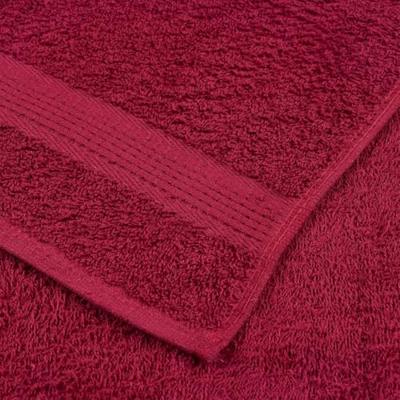 VidaXL Saunahanddoeken 10 st 80x200cm 360g/m² 100% katoen bordeauxrood