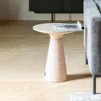 Zuiver Ronde Bijzettafel 'Victoria' Terrazzo, 41cm - thumbnail