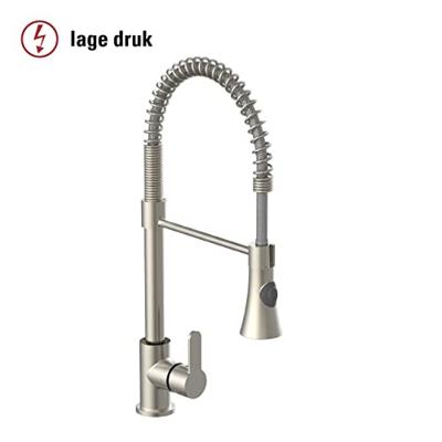 EISL LEON mengkraan keuken met sproeier en spiraalveer | lage druk | nickel - NI183ESCRNI-LP-PR-A NI183ESCRNI-LP-PR-A