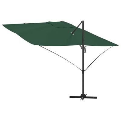 VidaXL Parasol groen 351 x 250 x 260 cm polyester en aluminium