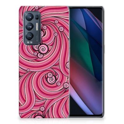 OPPO Find X3 Neo | Hoesje maken | Swirl Pink