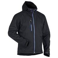 Blåkläder Softshell Jack 4949 | Zwart/Korenblauw | Maat M - 7330509459386 - thumbnail
