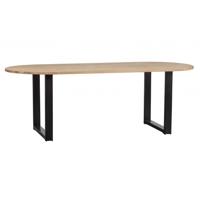 WOOOD Ovale Eettafel 'Tablo' met U-poot, 220 x 90cm - thumbnail