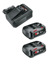 GARDENA 14914-20 Starter Kit QC AL 18V-44 + 2 x 2,5 Ah SoC Accu en acculader voor gereedschap 18 V 2.5 Ah Li-ion - thumbnail