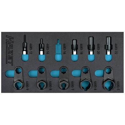 HAZET Gereedschapset voor uitlaatgassensor 163-611/10 · 10-delig · 22 · 24 · 14 · 17 · 19 HAZET Gereedschapset voor uitlaatgassensor 163-611/10 · 10-delig · 22 · 24 · 14 · 17 · 19