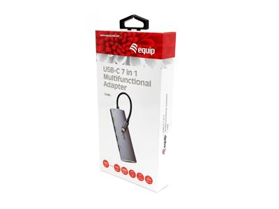 Equip 133482 usb-c 7in 1 multifunctional adapter
