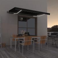 Luifel automatisch met LED en windsensor 400x350 cm antraciet - thumbnail
