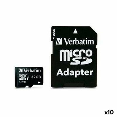 SDHC Geheugenkaart Verbatim 32 GB (10 Stuks)