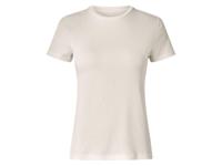 esmara Geribd dames T-shirt (Wit, S (36-38)) - thumbnail