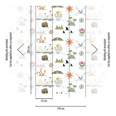 Livingwalls The Wall II - Bont - Piraten - 391921