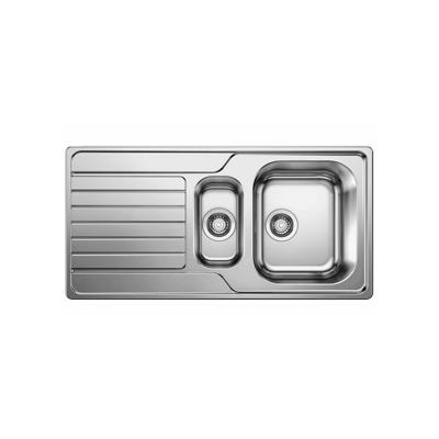 Spoelbak Uitstortgootsteen Blanco Dinas 1.5B 100x50 cm RVS Aqua Splash