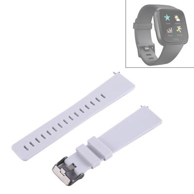 Voor Fitbit versa eenvoudige mode siliconen horlogebandje (wit)