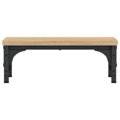 VidaXL Monitorstandaard 37x23x14 cm bewerkt hout sonoma eikenkleurig