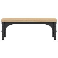 VidaXL Monitorstandaard 37x23x14 cm bewerkt hout sonoma eikenkleurig - thumbnail