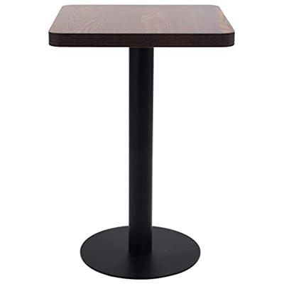 Bistrotafel 50x50 cm MDF donkerbruin