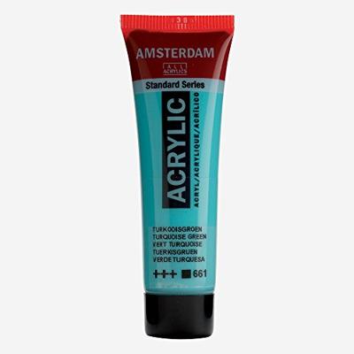Royal Talens Amsterdam Standard Series Acrylverf Tube 20 ml - Turkooisgroen 661