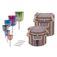 Meinl ESOLCSBSET Essence Solfeggio Crystal Singing Bowls Set klankschalen - thumbnail