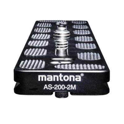 Mantona AS-200-2M Schnellwechselplatte Snelwisselplaat Schroefdraad (buiten)=1/4, 3/8 - thumbnail