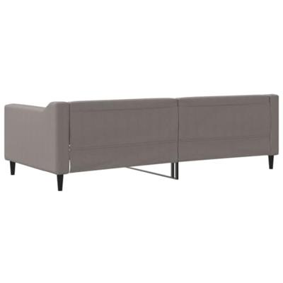 Slaapbank 90x200 cm stof taupe