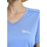 Jack wolfskin Crosstail T-shirt Dames Mid Blue S - thumbnail