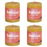 Bolsius rustiek stompkaars 80/68 honey yellow a4 - thumbnail