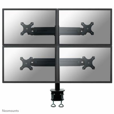 Neomounts FPMA-D700D4 Monitor-tafelbeugel Aantal monteerbare displays: 4 Display(s) 48,3 cm (19) - 76,2 cm (30) Zwart In hoogte verstelbaar, Kantelbaar, Neomounts FPMA-D700D4 Monitor-tafelbeugel Aantal monteerbare displays: 4 Display(s) 48,3 cm (19) - 76,2 cm (30) Zwart In hoogte verstelbaar, Kantelbaar,