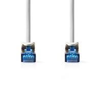 Nedis CAT6a netwerkkabel | S/FTP | RJ45 Male | RJ45 Male | 5.00 m | Snagless | Rond | LSZH | Wit | Label - CCGL85330WT50 - thumbnail