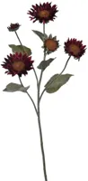 Pure Royal kunsttak zonnebloem 76cm bordeaux - thumbnail