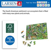 Selecta Larsen legpuzzel dieren - zuid amerikaans regenwoud, 70st. - thumbnail