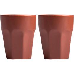 Gusta Mok Tarra 2Stuks Aardewerk Ø 7,5cm x 9,5cm