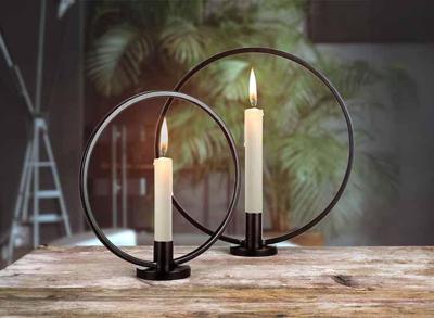 2 HI Ringkandelaars - Kaarshouders