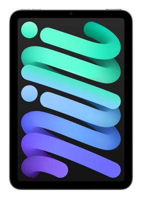 Apple iPad mini (A17 Pro): 8,3 inch Liquid Retina-display, 128 GB, wifi 6E, 12 MP camera aan de voorkant/12 MP camera aan de achterkant, Touch ID, batterij voor een hele dag – Spacegrijs