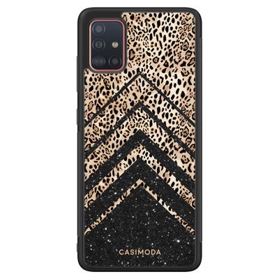 Samsung Galaxy A51 hoesje - Chevron luipaard