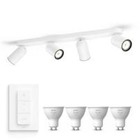 Philips Pongee Opbouwspot - Wit - 4 Lichtpunten - thumbnail